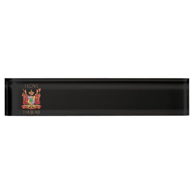 I love Hawaii Name Plate (Front)