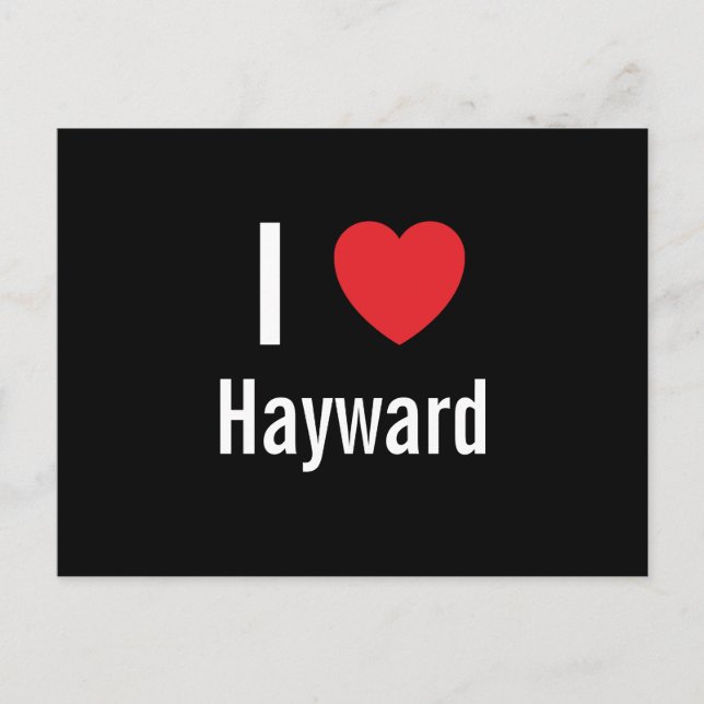 I love Hayward Postcard (Front)