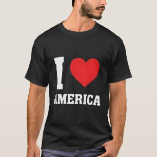 I Love He America Proud American Red White Blue St T-Shirt