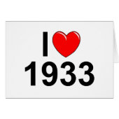 I Love (Heart) 1933 (Front Horizontal)