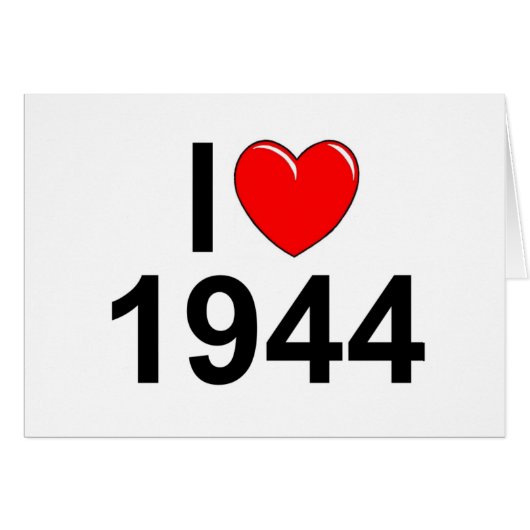 I Love (Heart) 1944 (Front Horizontal)