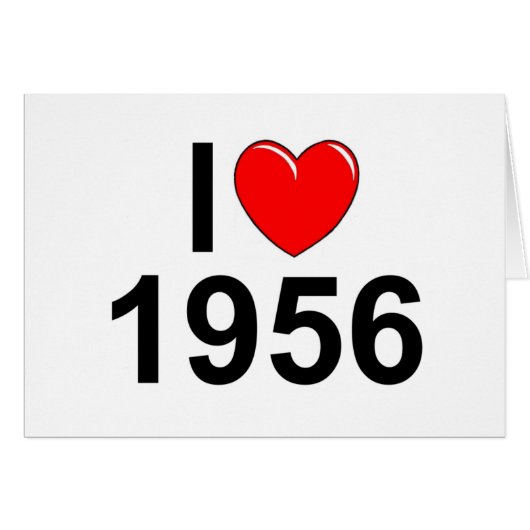 I Love (Heart) 1956 Cards (Front Horizontal)