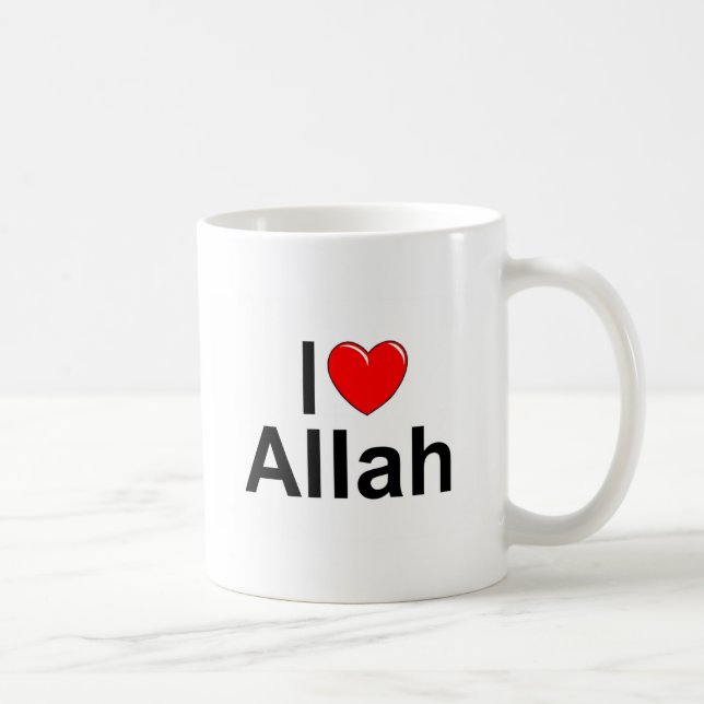 I Love (Heart) Allah Coffee Mug (Right)