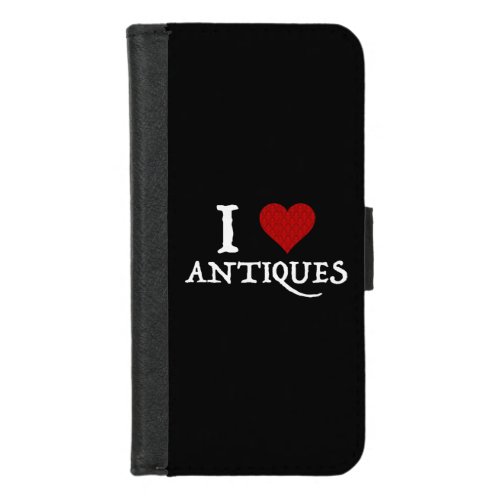 I Love Heart Antiques iPhone 87 Wallet Case
