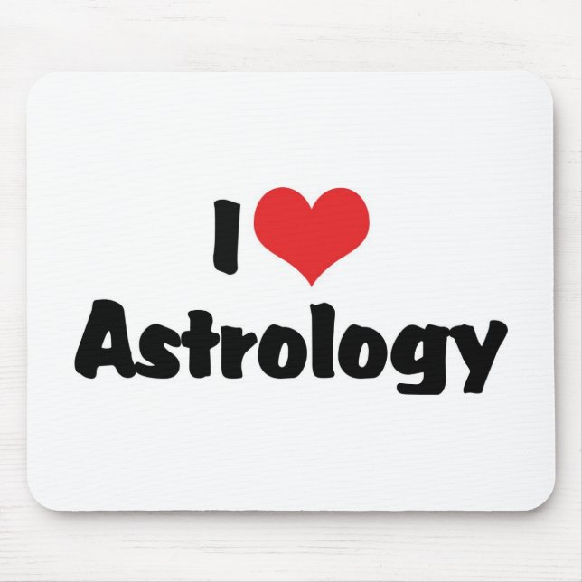 I Love Heart Astrology Mouse Pad (Front)