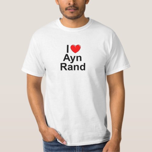 I Love Heart Ayn Rand T_Shirt