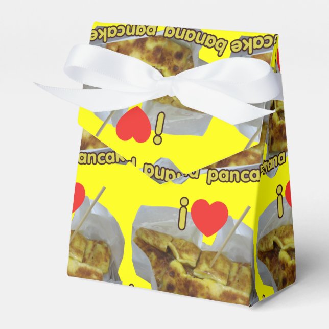 I Love (Heart) Banana Pancake ... Thai Street Food Favor Boxes (Front Side)