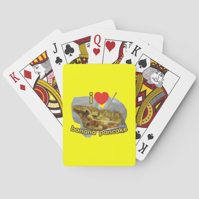 I Love (Heart) Banana Pancake ... Thai Street Food Poker Cards (Back)