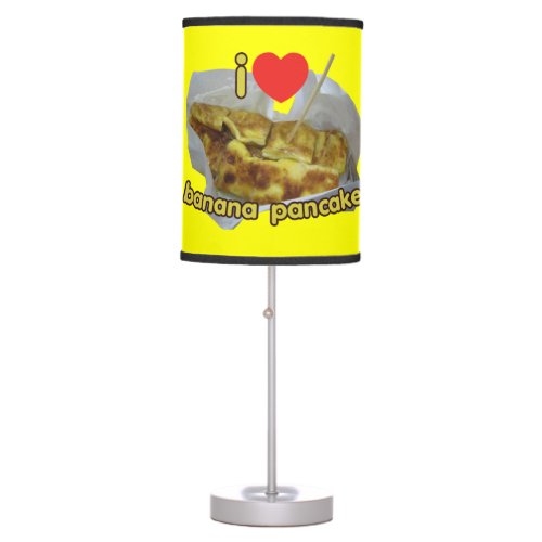 I Love Heart Banana Pancake  Thai Street Food Table Lamp