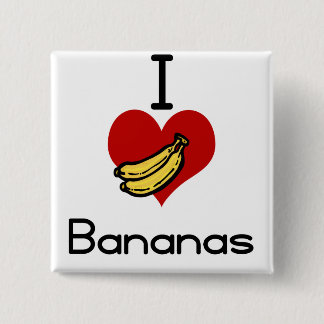 I love-heart bananas button