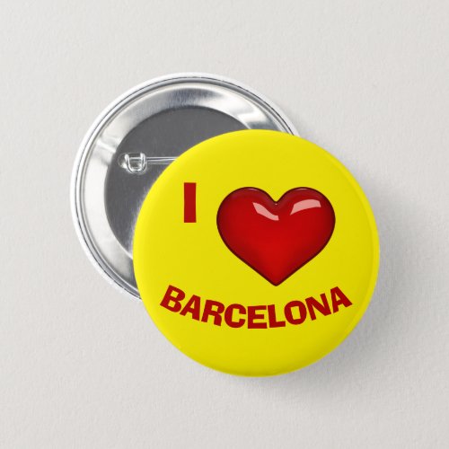 I LOVE HEART BARCELONA editable Button