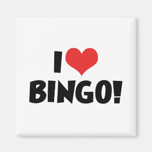 I Love Heart Bingo! - Bingo Lovers Magnet