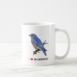 I Love (heart) Bluebirds Coffee Mug