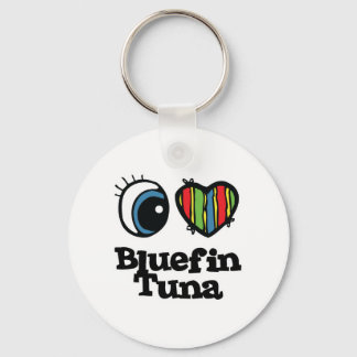 I Love (Heart) Bluefin tuna Keychain