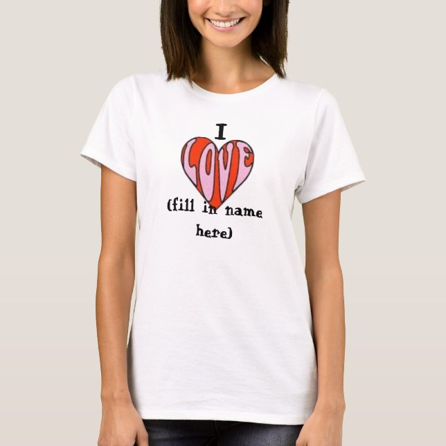 I *LOVE heart* boyfriend T-Shirt (Front)