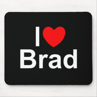 I Love (Heart) Brad Mouse Pad