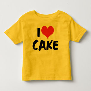 I Love Heart Cake - Cake Cookie Donut Lover Toddler T-shirt