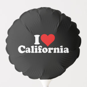 I LOVE HEART CALIFORNIA CALI STATE BALLOON