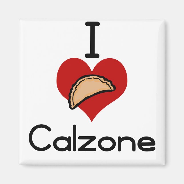 I love-heart calzone magnet (Front)