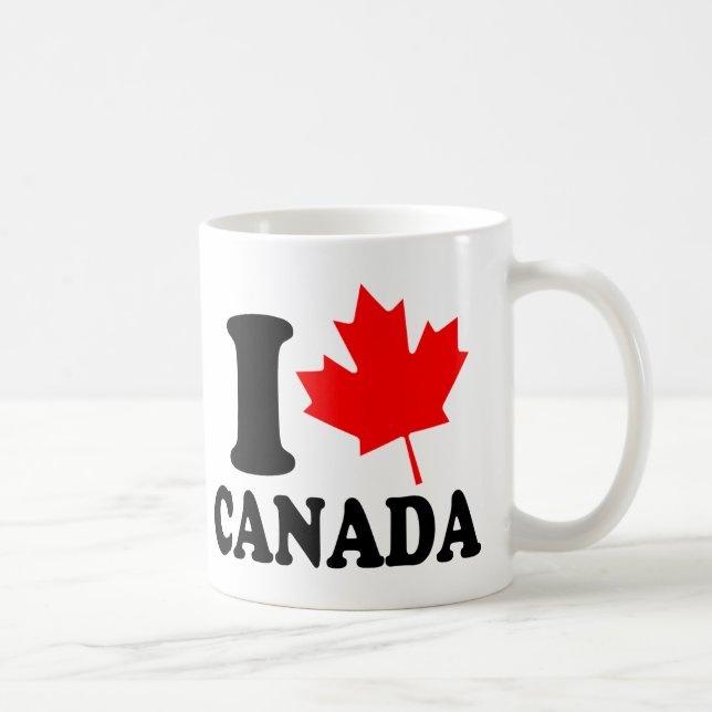 I Love Heart Canada Coffee Mug (Right)