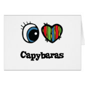 I Love (Heart) Capybaras (Front Horizontal)