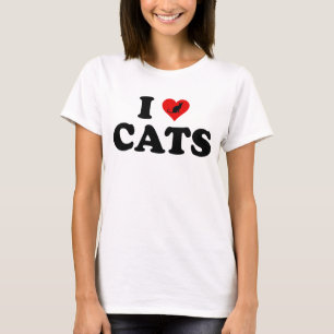 I Love (Heart) Cats T-Shirt