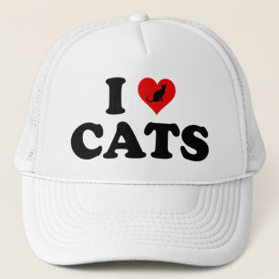 I Love (Heart) Cats Trucker Hat