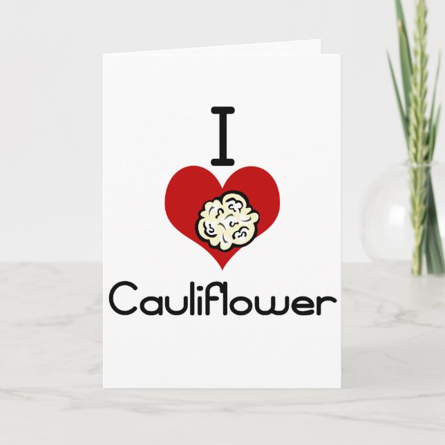 I love-heart cauliflower card (Front)