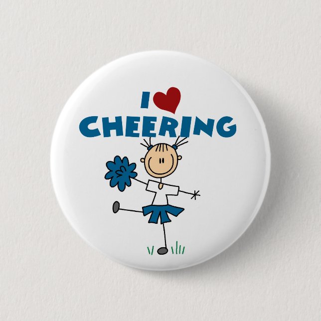 I Love (Heart) Cheering Button (Front)