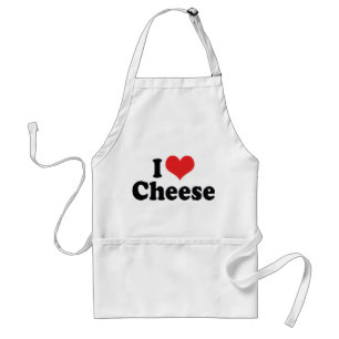 I Love Heart Cheese - Dairy Lover Adult Apron