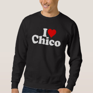I LOVE HEART CHICO CALIFORNIA SWEATSHIRT
