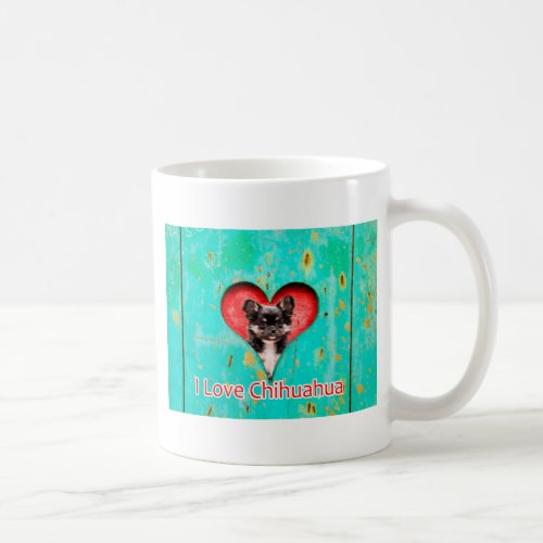 I Love Heart Chihuahua Dog Coffee Mug