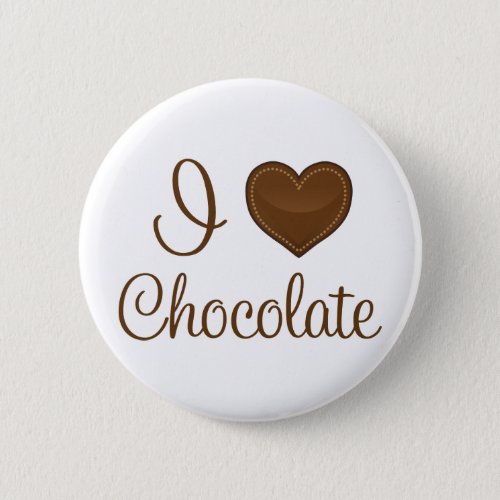 I Love Heart Chocolate Gift Button