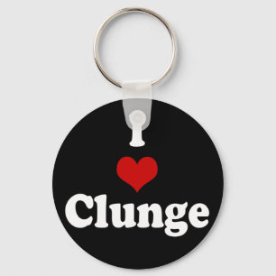 I LOVE {HEART} CLUNGE KEYCHAIN