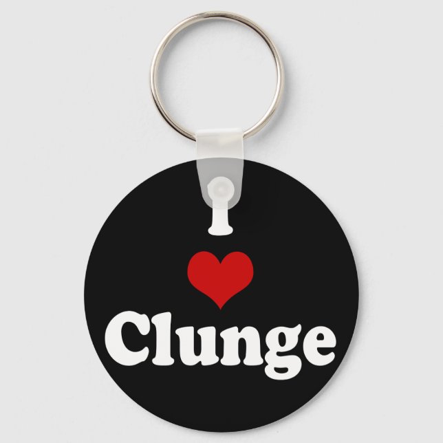 I LOVE {HEART} CLUNGE KEYCHAIN (Front)