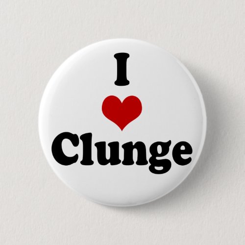 I LOVE HEART CLUNGE PINBACK BUTTON