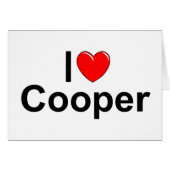 I Love (Heart) Cooper (Front Horizontal)
