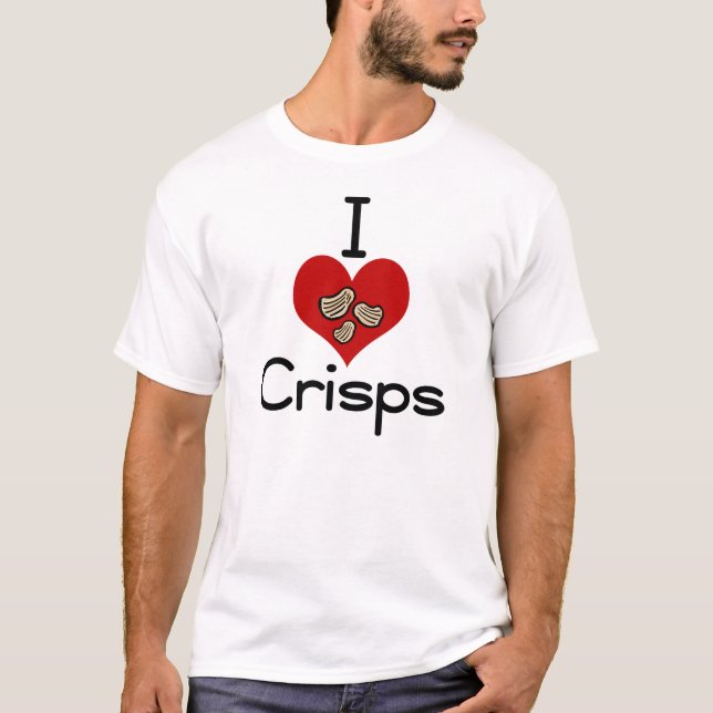 I love-heart crisps T-Shirt (Front)