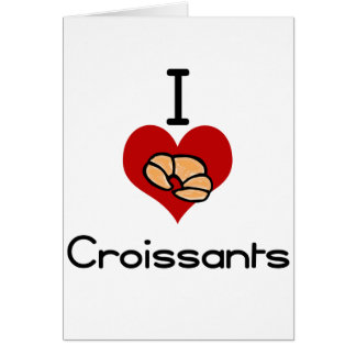 I love-heart croissant cards