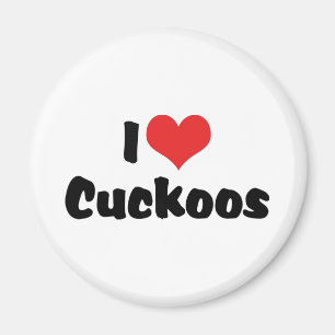 I Love Heart Cuckoos - Cuckoo Bird Lover Magnet