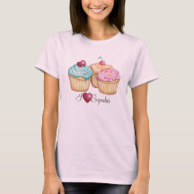 I Love (heart) Cupcakes t-shirt