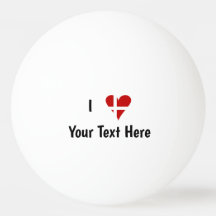I  Love (Heart Danish Flag) Personalized Text