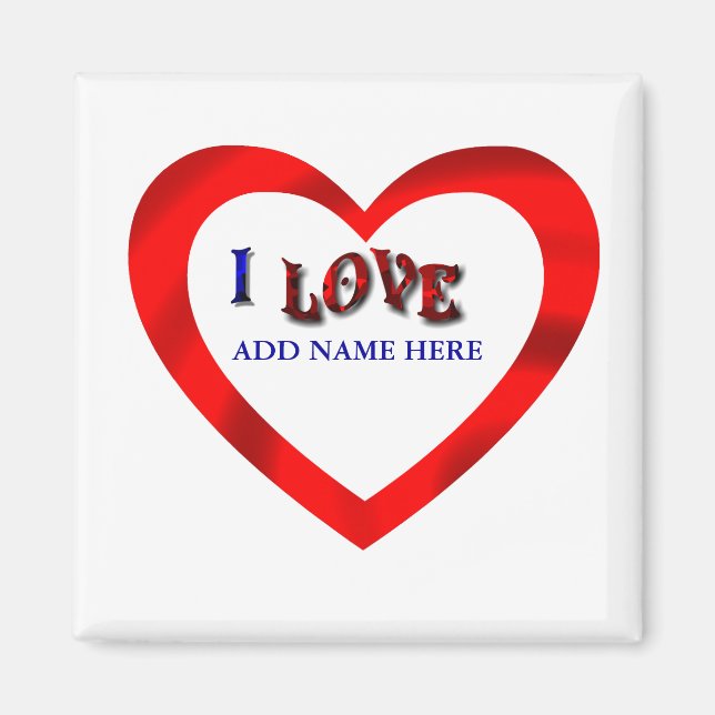 I LOVE HEART FRAME-MAGNET MAGNET (Front)