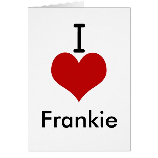 I Love (heart) Frankie (Front)