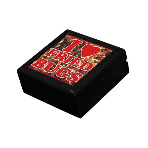 I Love Heart Fried Bugs  Edible Insects Gift Box