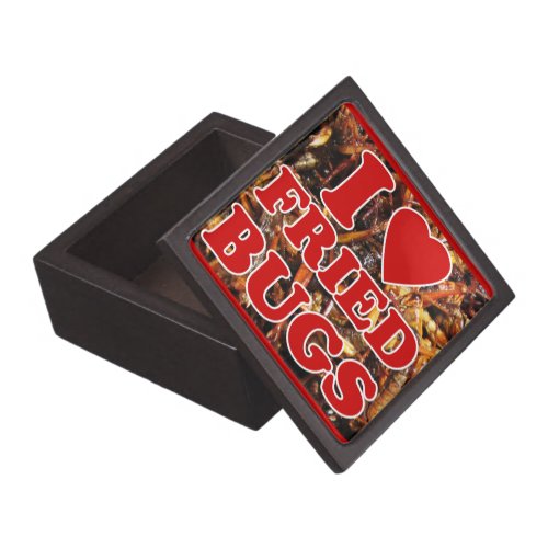 I Love Heart Fried Bugs  Edible Insects Gift Box