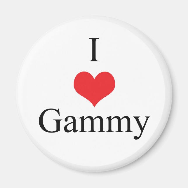 I Love (Heart) Gammy Magnet (Front)