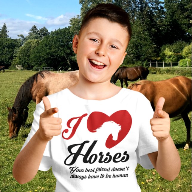 I Love/Heart Horses T-Shirt (Creator Uploaded)