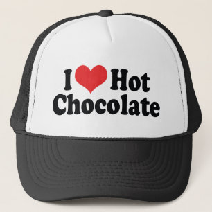 I Love Heart Hot Chocolate - Hot Cocoa Lovers Trucker Hat