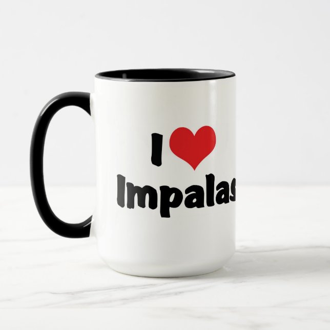 I Love Heart Impalas Mug (Left)